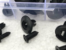 100PCS CAR BUMPER CLAMP CLIPS PLASTIC FASTENER PUSH SET KIT MIXED, TRIM FENDER