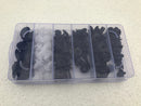 100PCS CAR BUMPER CLAMP CLIPS PLASTIC FASTENER PUSH SET KIT MIXED, TRIM FENDER