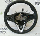 VAUXHALL CORSA E 2014-ON MULTIFUNCTION LEATHER STEERING WHEEL 453798480