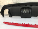 FIAT 500 ABARTH 595 LCI 2016-ON REAR BUMPER DIFFUSER & TRIM MOULDING in RED