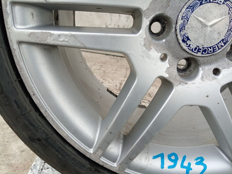 MERCEDES W204 AMG ALLOY WHEEL RIM 17" 8.5Jx17H2 ET58 & TYRE 245x40 R17