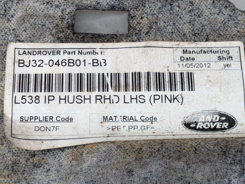 RANGE ROVER EVOQUE L538 2011-2015 LOWER DASHBOARD ISOLATION BJ32-046B01-BB