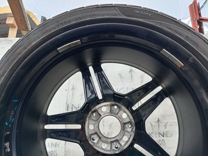 MERCEDES A W176 AMG GENUINE ALLOY WHEEL RIM 18" 7.5J ET52 TYRE 225/40 R18