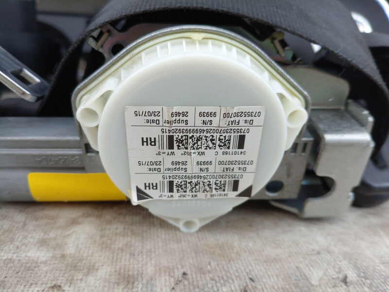 FIAT 500 ABARTH 08-15 FULL SET DASHBOARD 5x AIRBAG CRASH ECU MODULE 4x SEATBELTS