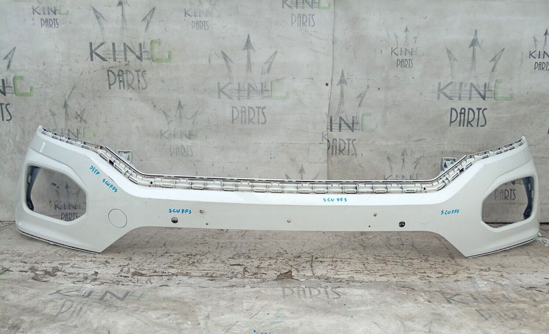 VW T-ROC 2G 2017-2018 FRONT BUMPER GENUINE in WHITE, PDC HOLES 2GA807221J