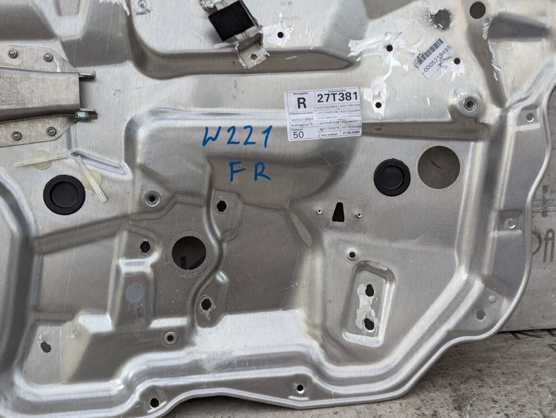 MERCEDES S-CLASS W221 06-13 FRONT RIGHT O/S INSIDE DOOR WINDOW PANEL A2218202902