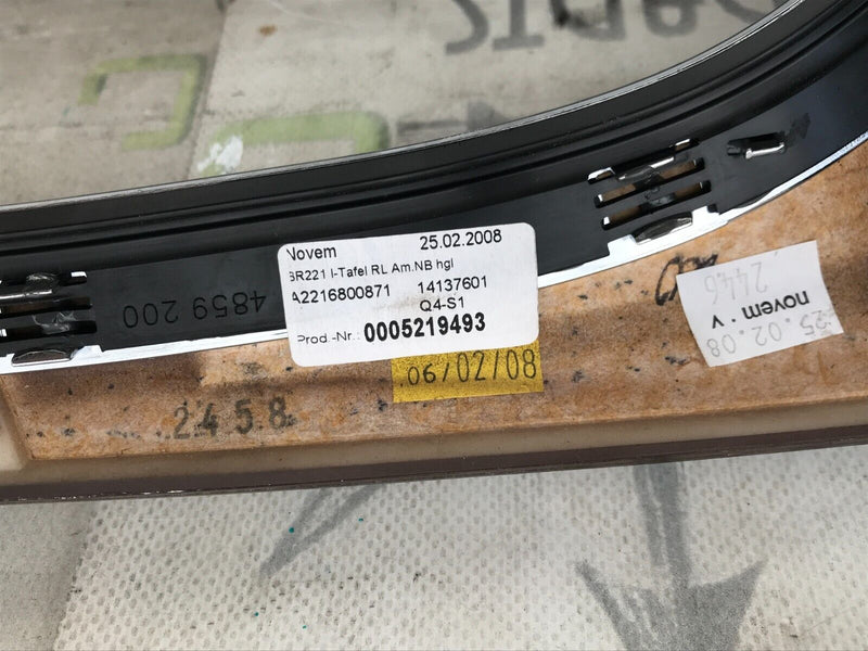 MERCEDES-BENZ S-CLASS W221 06-13 CLIMATE CONTROLS TRIM W/AIR VENTS A2216800871