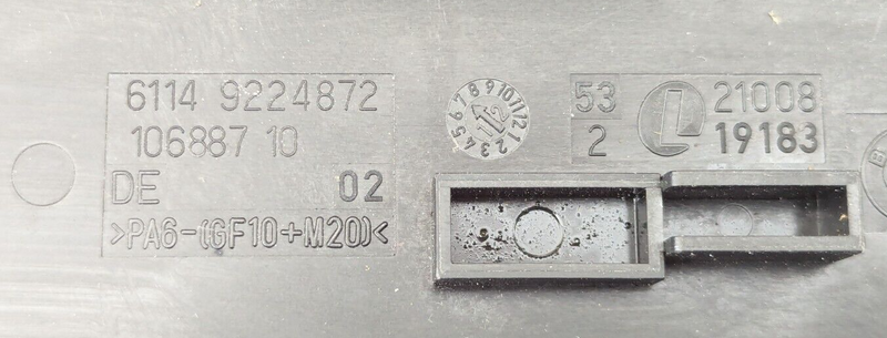 BMW 3 SERIES F30 2011-2019 FUSE BOX COVER LID 9224872 GENUINE