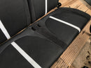 FIAT 500 ABARTH BLACK LEATHER COMPLETE SEATS SET FRONT AND REAR SEAT & CARD DOOR