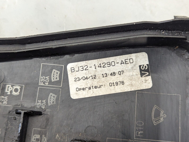 RANGE ROVER EVOQUE L538 11-15 FUSE RELAY BOX COVER BJ32-14A076-CA GENUINE