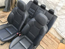 MERCEDES C-CLASS W204 2009-14 FRONT & RIGHT COMPLETE SET OF LEATHER SEATS