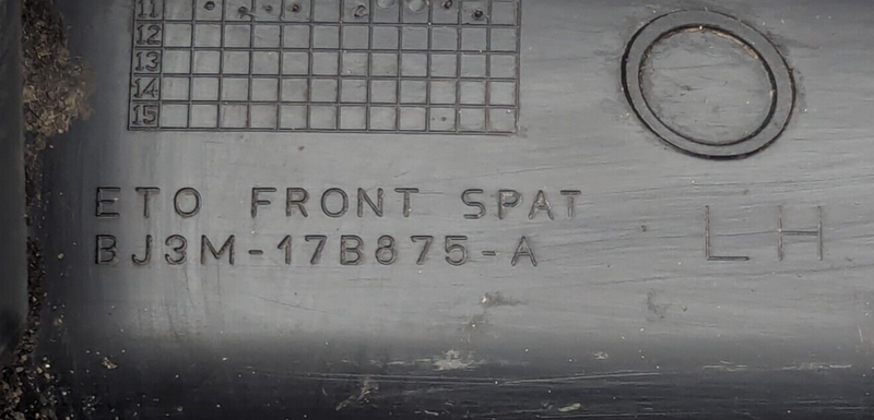 RANGE ROVER EVOQUE L538 11-15 REAR BUMPER LEFT N/S MUDGUARD TRIM BJ3M-17B875-A