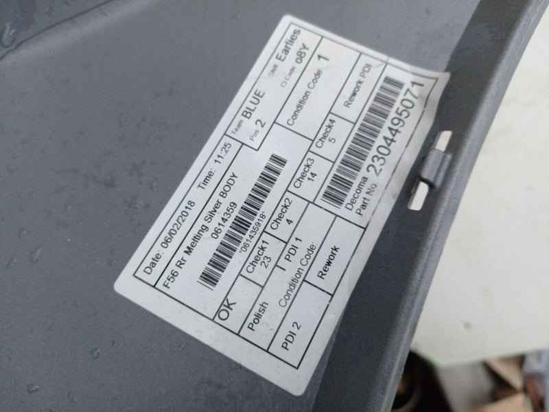 MINI COOPER ONE F56 2014-2016 3-DOOR REAR BUMPER GENUINE 7300837