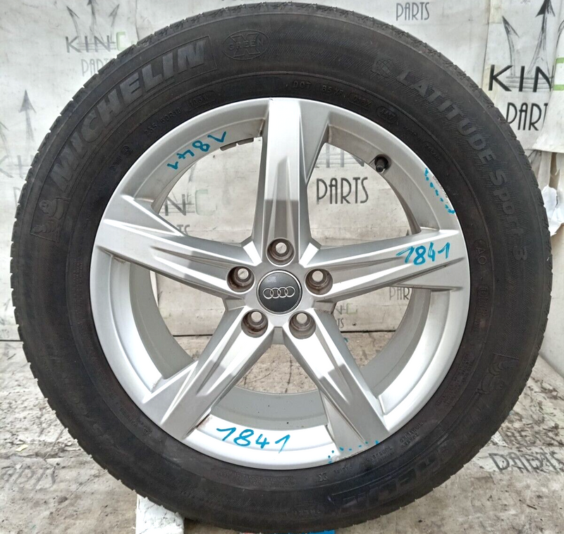 AUDI Q5 MK2 80A GENUINE ALLOY WHEEL RIM 18" 8Jx18H2 ET39 & TYRE 235x60 R18
