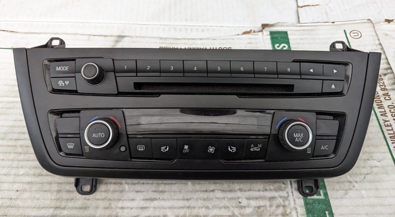 BMW 3 SERIES F30 2011-2019 HEATER CLIMATE CONTROL PANEL 9226784 GENUINE