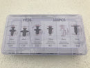 100PCS CAR BUMPER CLAMP CLIPS PLASTIC FASTENER PUSH SET KIT MIXED, TRIM FENDER