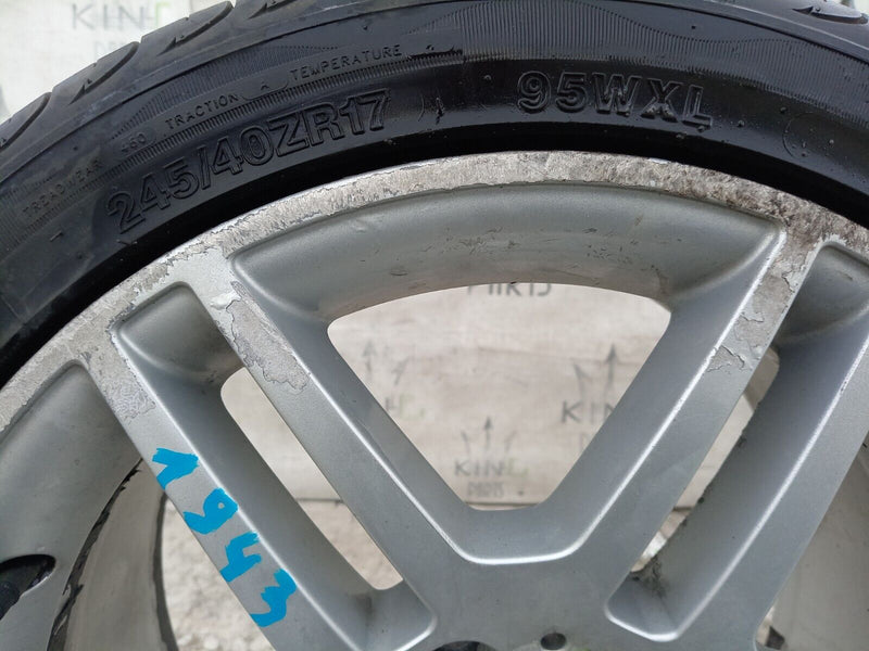 MERCEDES W204 AMG ALLOY WHEEL RIM 17" 8.5Jx17H2 ET58 & TYRE 245x40 R17