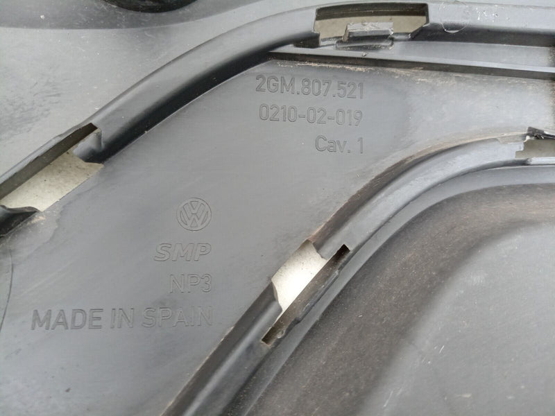 VOLKSWAGEN T-CROSS 2019-ON REAR BUMPER LOWER SECTION GENUINE 2GM807521