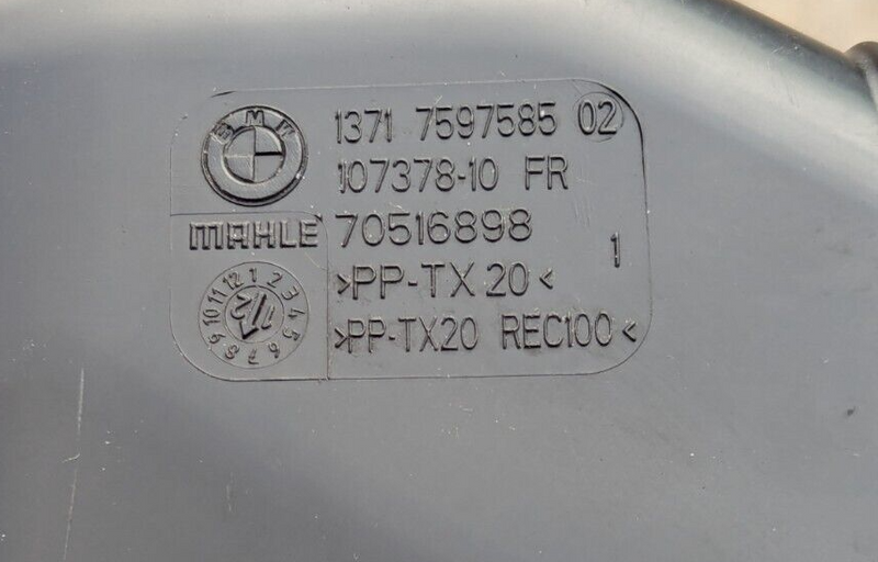 BMW 3 SERIES F30 2011-2019 AIR INDUCTIONS INTAKE DUCT PIPE 7597584 GENUINE