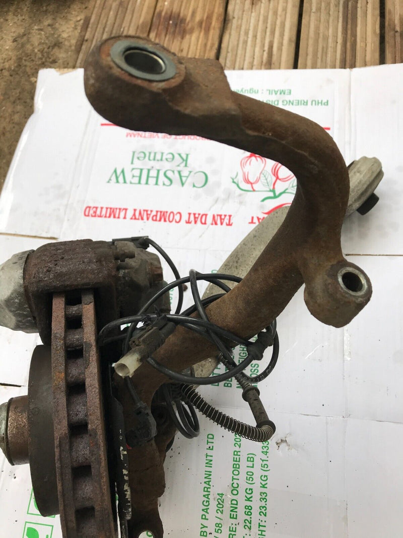 MERCEDES W221 S320 RIGHT SIDE FRONT LEG, WHEEL BEARING, BRAKE CALIPER, WISHBONE