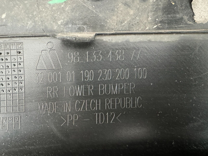 CITROEN C3 2016-2022 REAR BUMPER GENUINE PDC 9813343877