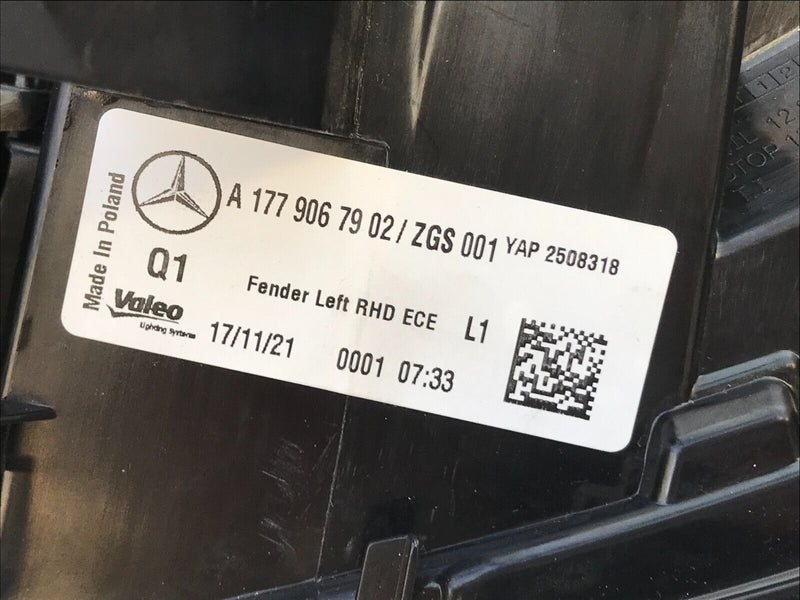 MERCEDES A W177 SE 2018-22 LEFT SIDE 2x **NEW REAR LAMP FENDER &TRUNK TAIL LIGHT