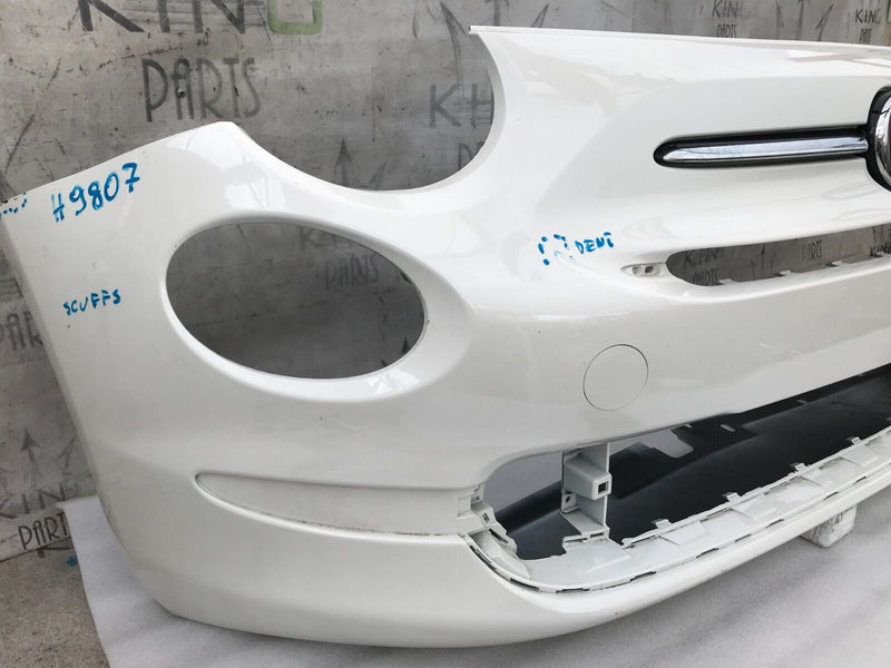 FIAT 500 LOUNGE FACELIFT 2015-23 FRONT BUMPER & TOP BADGE LOGO 735619491