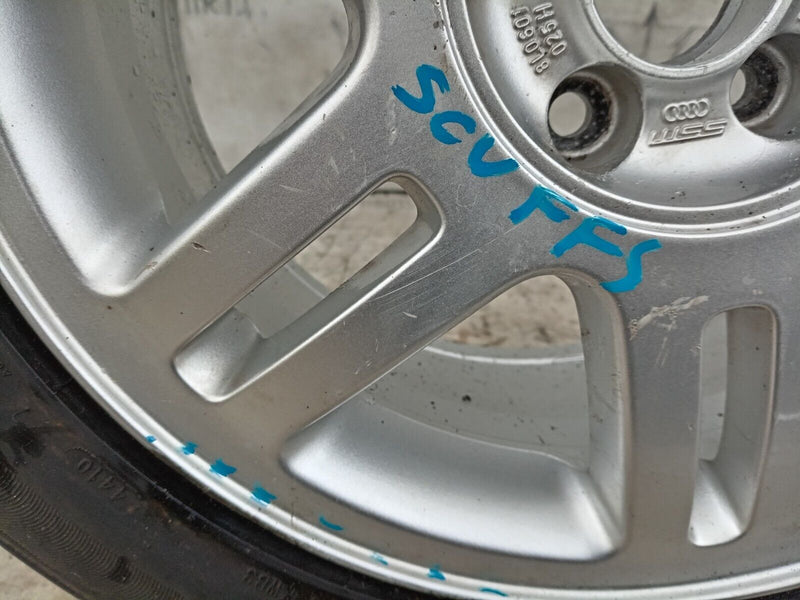 AUDI A3 8L GENUINE ALLOY WHEEL RIM 16" 7Jx16H2 ET44.5 &TYRE 205x55 R16