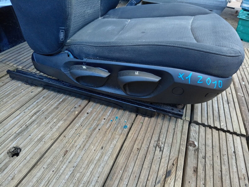 BMW X1 E84 2009-15 GENUINE FRONT SEAT RIGHT DRIVER SIDE in BLACK / GREY