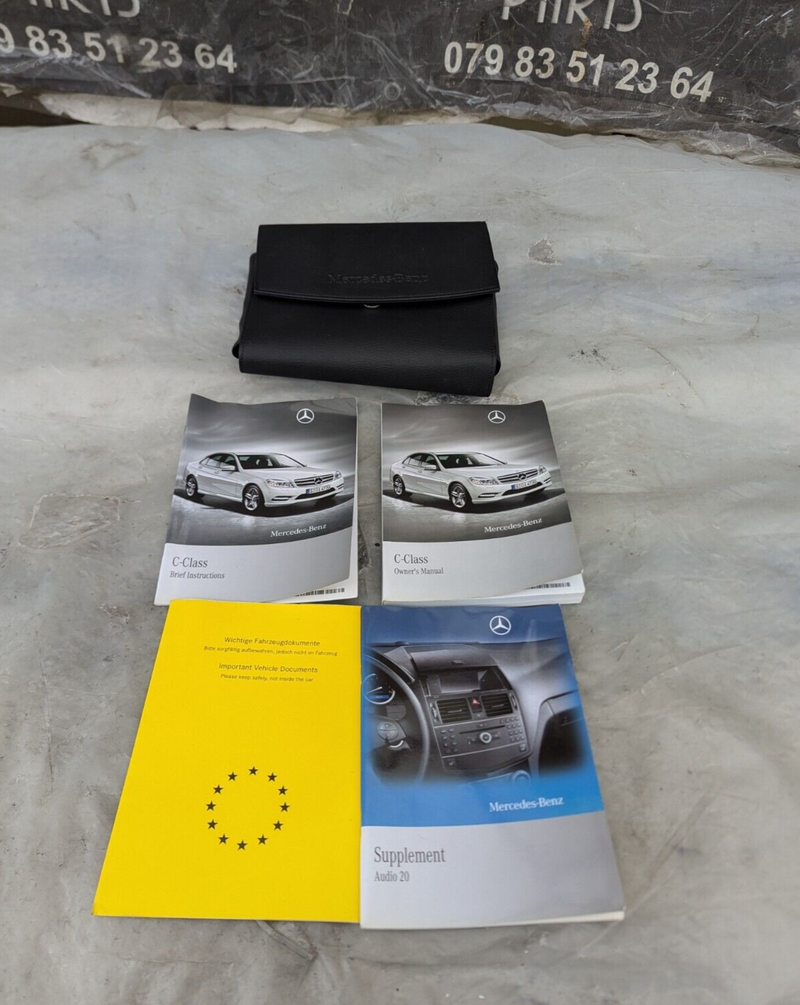MERCEDES C-CLASS W204 07-11 OWNERS MANUAL HANDBOOK PACK A2045849181