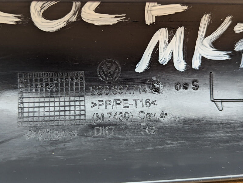 VW GOLF MK7 2012-2020 REAR LEFT TOP TAILGATE PARCEL SHELF TRIM 5G6867714C
