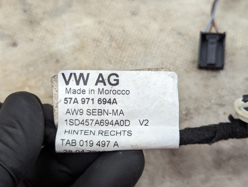 SKODA KAROQ NU7 17-21 REAR RIGHT O/S DOOR WIRING HARNESS 57A971694A GENUINE