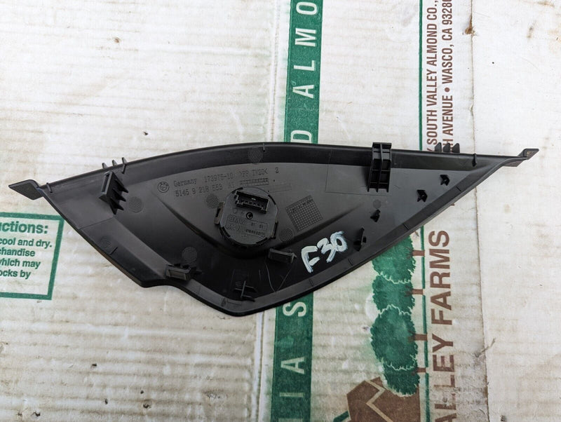 BMW 3 SERIES 11-19 LEFT  N/S DASHBOARD AR-BAG SWITCH ON/OFF END TRIM 9218553