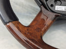 MERCEDES S-CLASS S320 W221 2006-2013 LEATHER WOOD STEERING WHEEL A2214600303