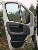 FIAT DUCATO, RELAY 2006-14 LEFT PASSENGE SIDE FRONT DOOR PANEL & WINDOW GLASS #