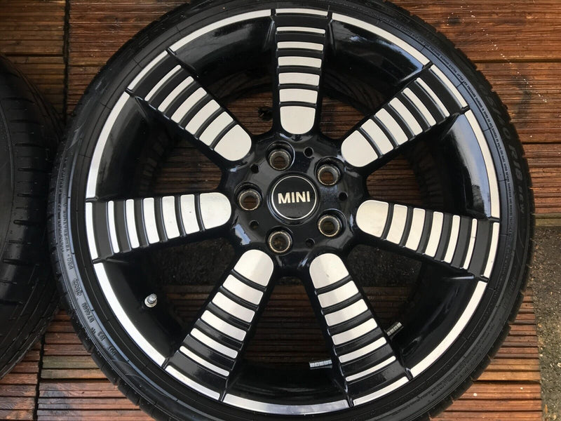 MINI COOPER S F55 F56 4x ALLOY WHEEL RIM SET 18' 7Jx18H2 IS54 4x TYRE 205x40 R18