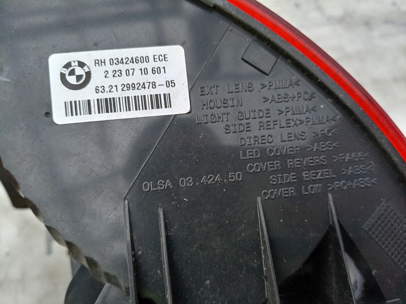 BMW X1 E84 2009-12 GENUINE REAR LIGHT DRIVER SIDE OUTER 03424600