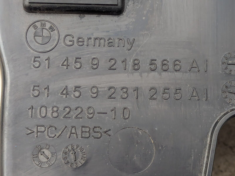 BMW 3 SERIES F30 11-19 FRONT RIGHT O/S LOWER DASHBOARD TRIM W/ LED LIGHT 9218566