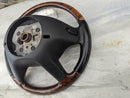 MERCEDES S-CLASS S320 W221 2006-2013 LEATHER WOOD STEERING WHEEL A2214600303