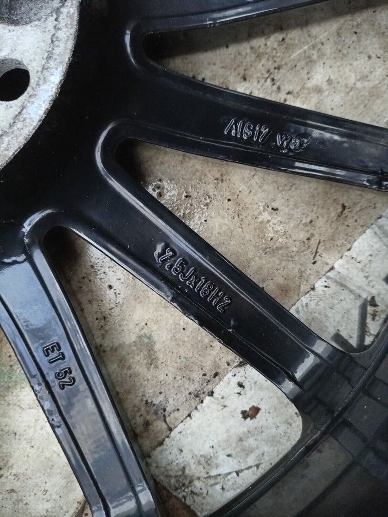 MERCEDES A W176 AMG GENUINE ALLOY WHEEL RIM 18" 7.5J ET52 TYRE 225/40 R18