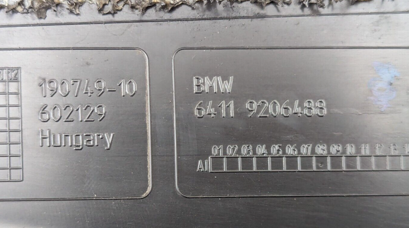 BMW 3 SERIES F30 2011-2019 ATTACHMENT PARTITION WALL 9206488 GENUINE