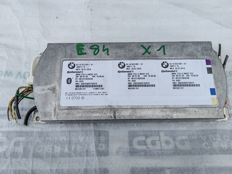 BMW X1 E84 2009-2015 TELEMATICS BLUETOOTH CONTROL MODULE 8410 9231091 01