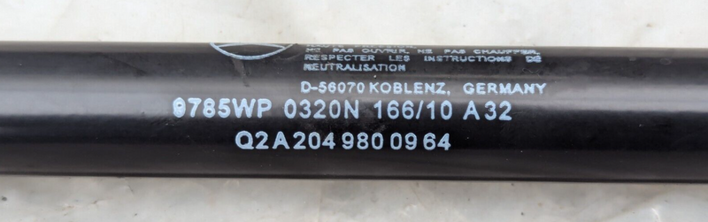 MERCEDES C-CLASS W204 07-11 BONNET HOOD GAS STRUT DRIVER RIGHT O/S A2049800964