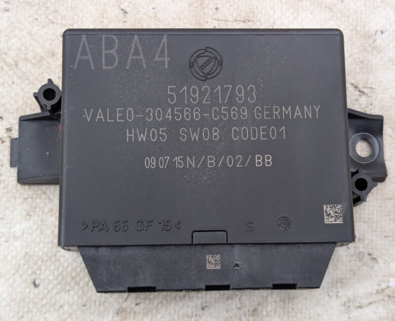 FIAT ABARTH 500 08-15 REVERSE PARKING SENSOR ECU CONTROL MODULE 51921793 GENUINE
