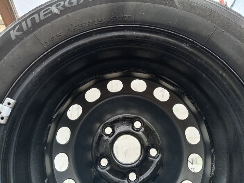 VW CADDY 2K GENUINE STEEL WHEEL 15" 6Jx15H2 ET47 TYRE 195/65/R15 2K0601027