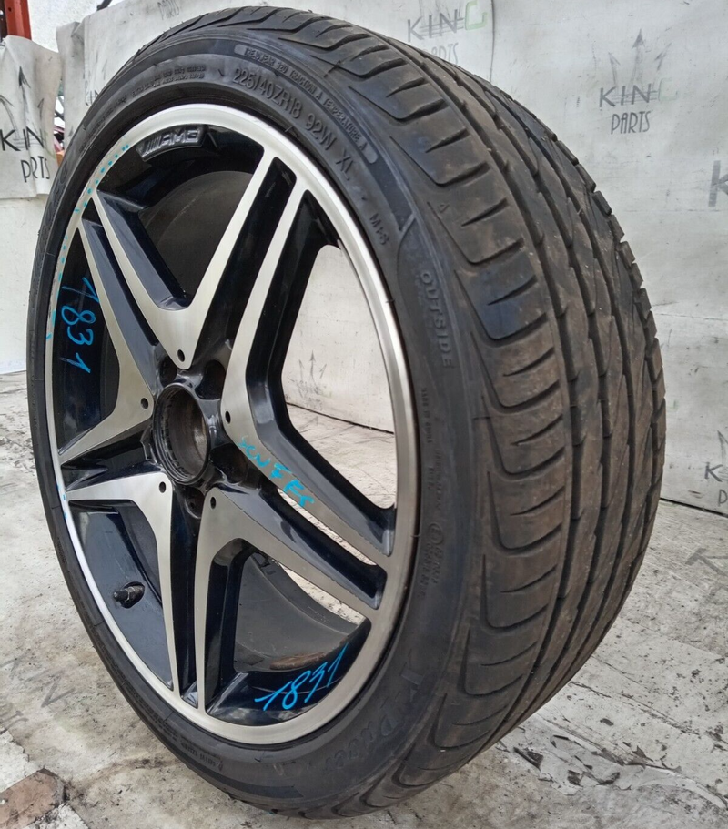 MERCEDES A W176 AMG GENUINE ALLOY WHEEL RIM 18" 7.5J ET52 TYRE 225/40 R18
