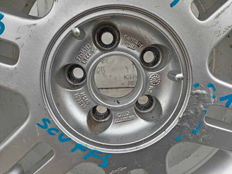 AUDI A3 8L GENUINE ALLOY WHEEL RIM 16" 7Jx16H2 ET44.5 &TYRE 205x55 R16