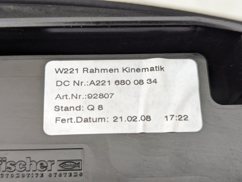 MERCEDES S-CLASS W221 2006-2013 HEADUNIT CD PLAYER COVER A2216800834 GENUINE