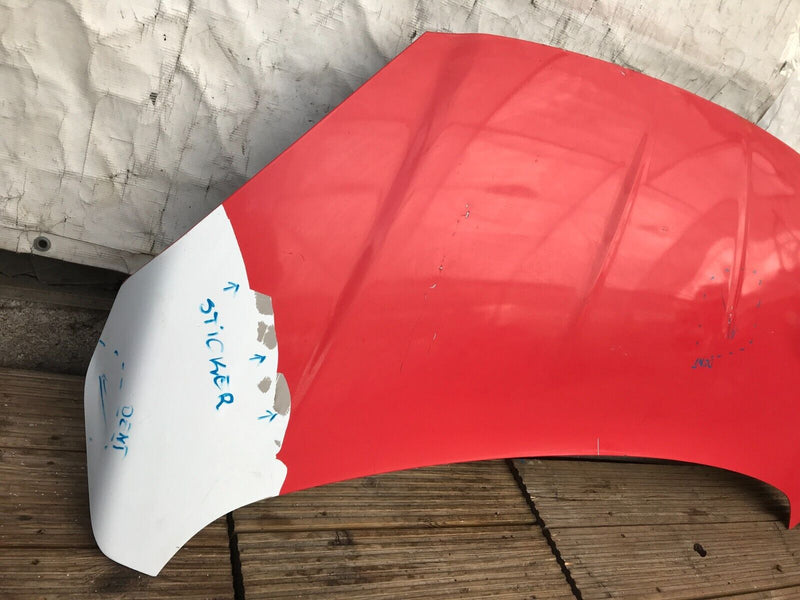 FORD COURIER MK1 2014-22 GENUINE BONNET HOOD PANEL in WHITE /RED ADGHESVE