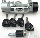 SCANIA P G R T DC *NEW STEERING LOCK SET KEYS IGNITION SWITCH 4x KEY,ECU 2487301